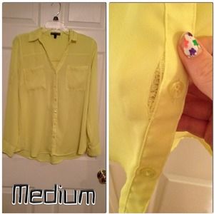 Sheer Neon Yellow Top