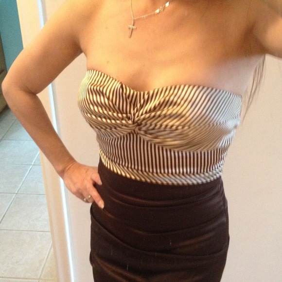 RUBBER DUCKY brown semi formal dress - Picture 2 of 4