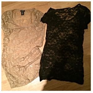 two lace shirts