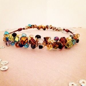 Wire wrapped bracelet