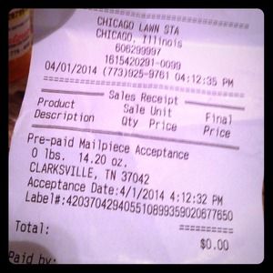 Proof off mail out piece