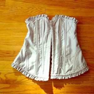 Light ash blue fashion corset VS