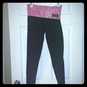 Pink VS yoga leggings