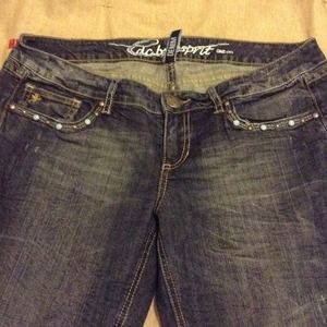 NWOT...Esprit gorgeous jeans with studded pockets