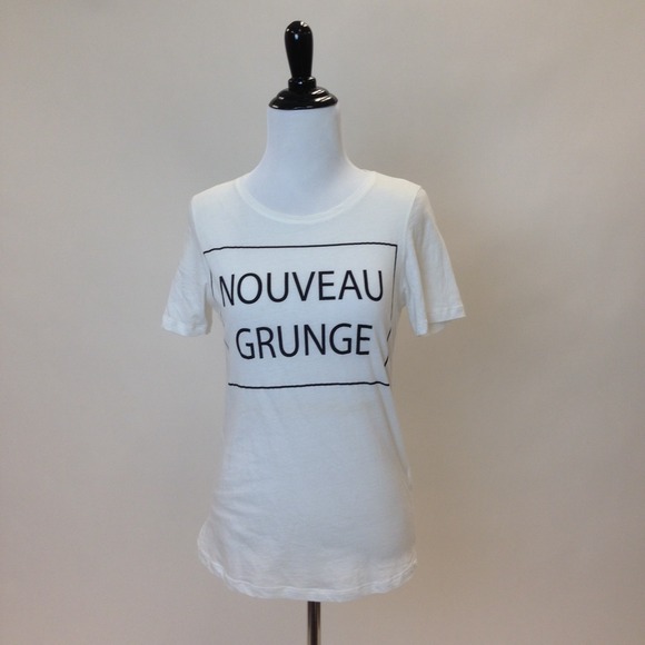 Sold in Bundle: White "Nouveau Grunge" T-Shirt - Picture 2 of 3