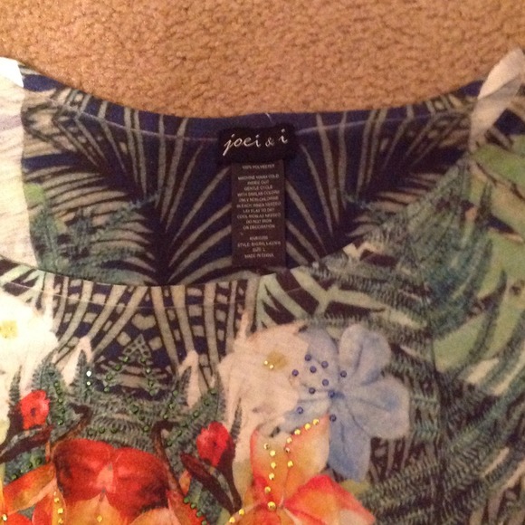 Printed Top, Sz L - Picture 2 of 3