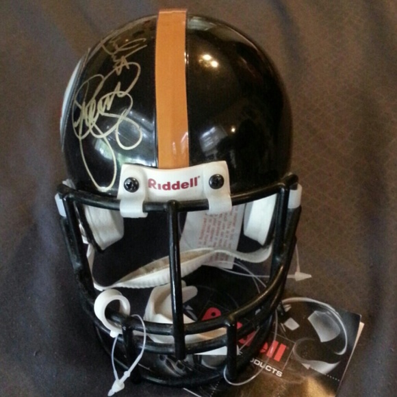 **《SOLD》** Autographed Steelers mini-helmet - Picture 2 of 4
