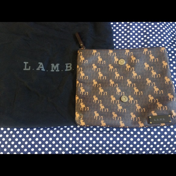 Authentic L.A.M.B fold over clutch