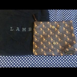 Authentic L.A.M.B fold over clutch