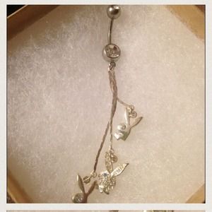 Playboy belly ring