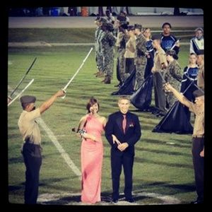 Floor length prom dress