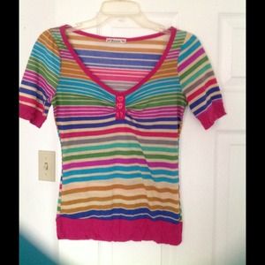 Forever 21 Fun Summer Stripe Top