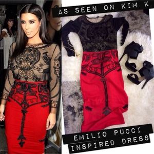 💋 Red Hot Emilio Pucci inspired Dress 💋