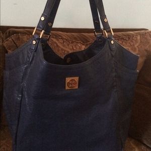 Tory Burch navy leather handbag