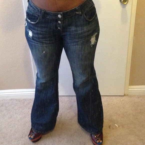 Flare legged jeans