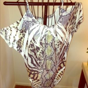 Animal print top