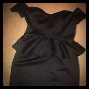Blk dress.