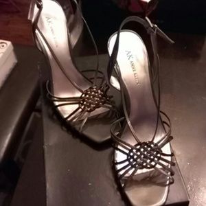 Black and gray sandals