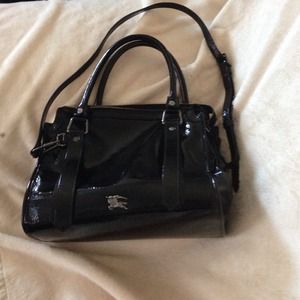 Burberry patent leather handbag!