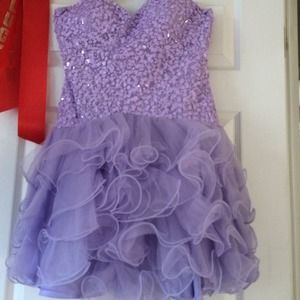 Lavender sequined party dress/formal dress