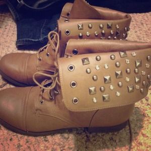 Girly combat boots