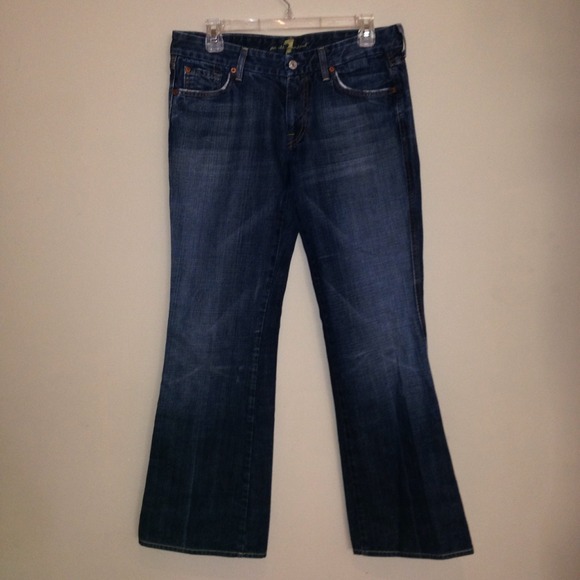 Dark wash "7" jeans