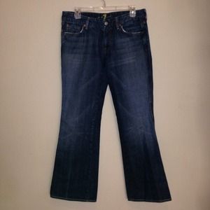 Dark wash "7" jeans