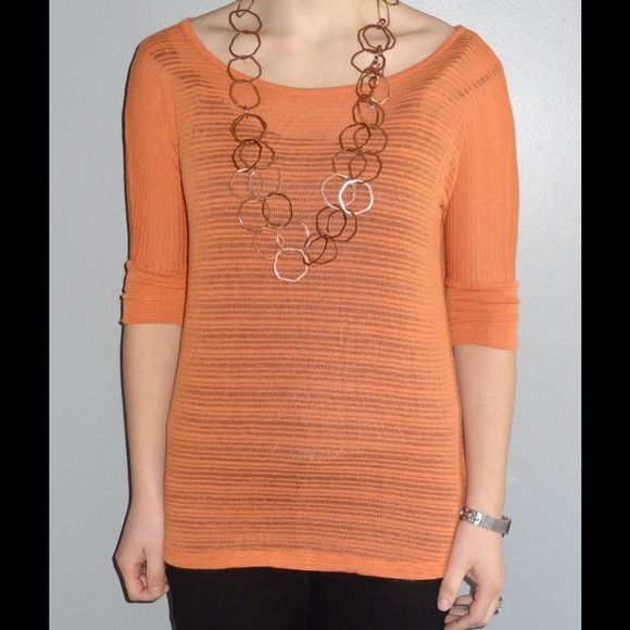 Sheer Orange Top