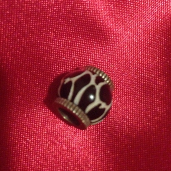 Brighton Jewelry - Brighton Animal print black & white Barrel Charm