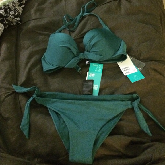 Dark Green Bikini!