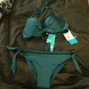 Dark Green Bikini!