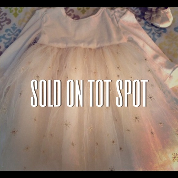 Ivory Tulle Snowflake Dress - Picture 1 of 3