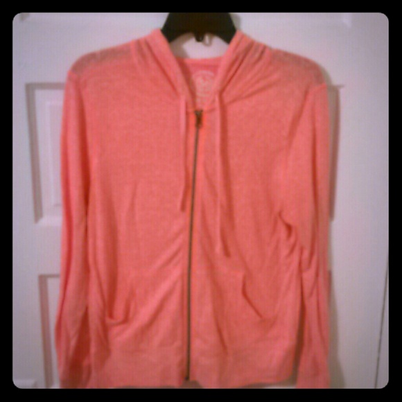 Bright orange hoodie