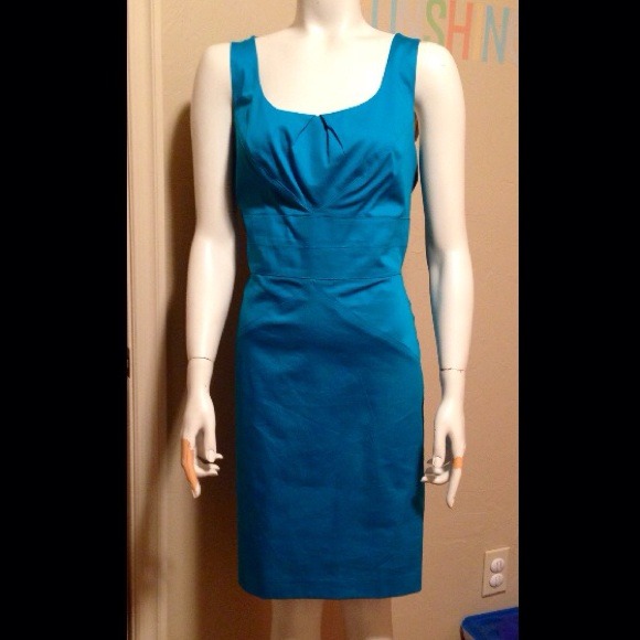 Teal sleeveless dress