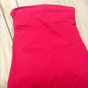 Red tube top