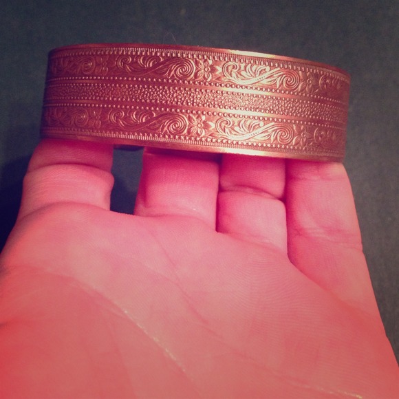 Vintage copper cuff bracelet