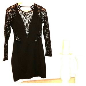 SOLD Lacy open back dress