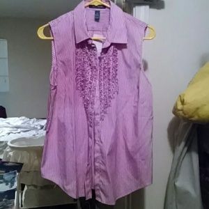Ralph lauren sleeveless button up!