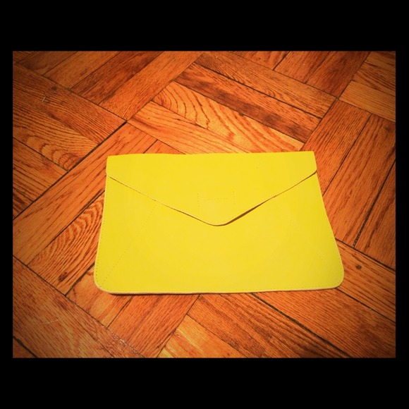 Yellow Envelope Clutch