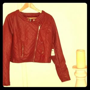 Asymmetrical zip Charlotte Russe jacket
