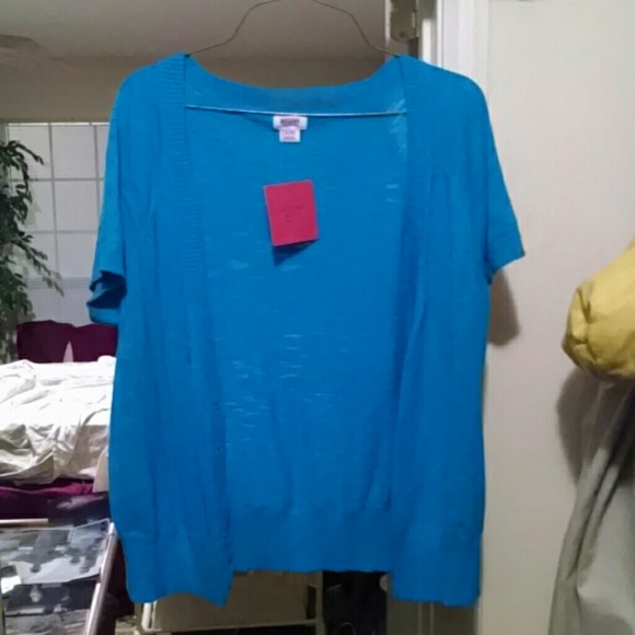 Blue short sleeve sweater!