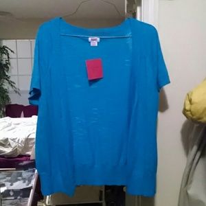 Blue short sleeve sweater!