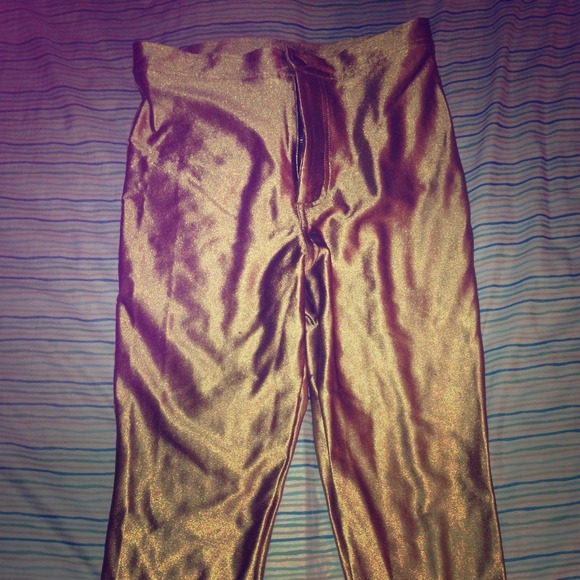 ❌SOLD**❌Gold American Apparel Disco Pants