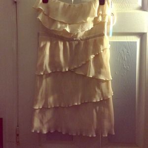 Strapless UO Creme Dress