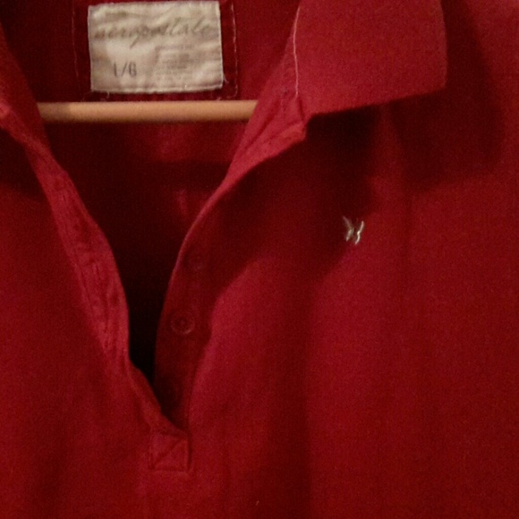 Aeropostale red button up Polo - Picture 2 of 2