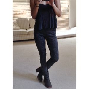 Joes Jeans acid wash jeggings