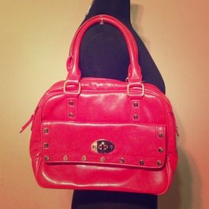 JustFab Red Satchel