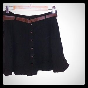 Forever 21 Button down belted skirt