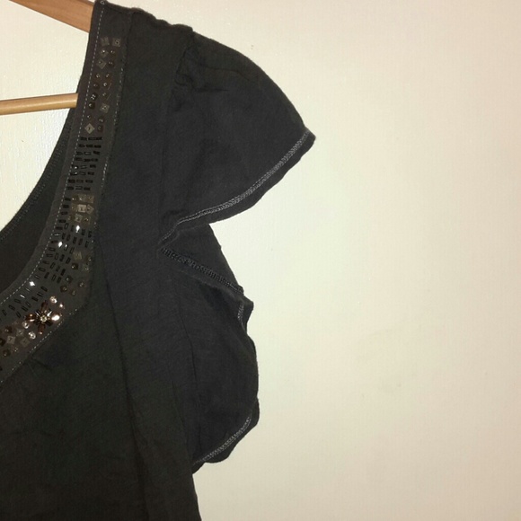 American Eagle ruffle sleeve embellished top - Picture 3 of 3