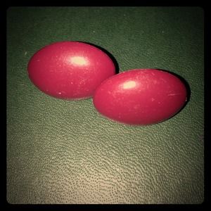 Red Clip-on Earrings